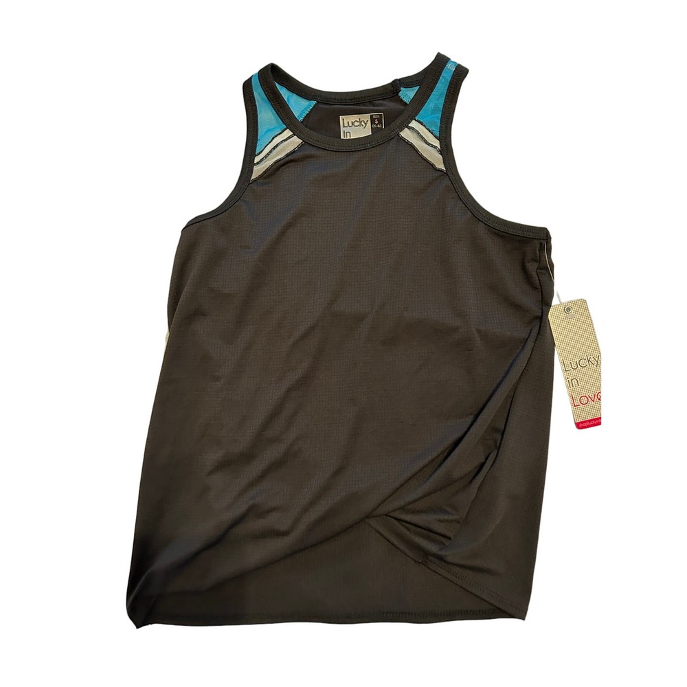 Lucky‎ In Love "Square Are You Tuck" Tank Women's size Small